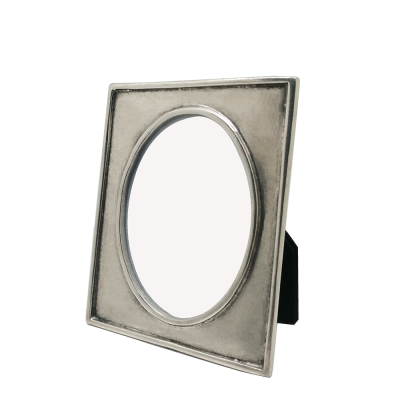 Pewter Oval Photo Frame