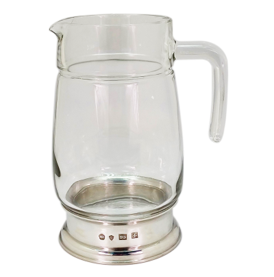 Glass Jug / Pewter Décor 50 oz.