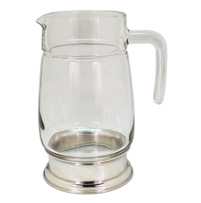 Glass Jug / Pewter Décor 50 oz.