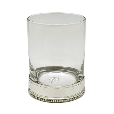 Brandy Glass w/ Pewter Base