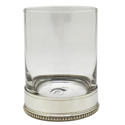 Brandy Glass w/ Pewter Base