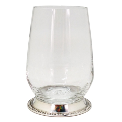 LEXINGTON HI BALL GLASS PEWTER Bead BASE, 370 ML.