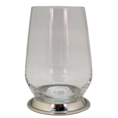 LEXINGTON HI BALL GLASS PEWTER BASE, 370 ML.