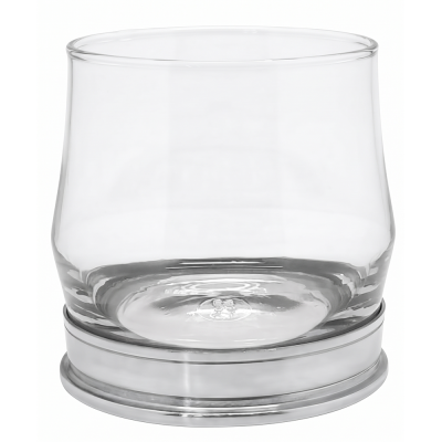 Whisky GLASS_SCIROCCO ROCK w/PEWTER BASE