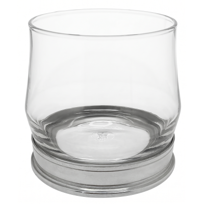 Whisky GLASS_SCIROCCO ROCK w/PEWTER BASE