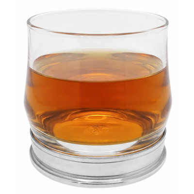 Whisky GLASS_SCIROCCO ROCK w/PEWTER BASE
