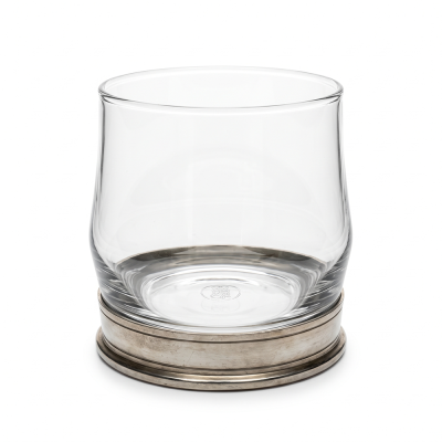 Whisky GLASS_SCIROCCO ROCK w/PEWTER BASE