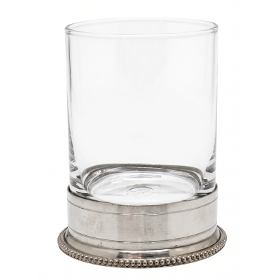 Brandy Glass w/Pewter Base_Bead