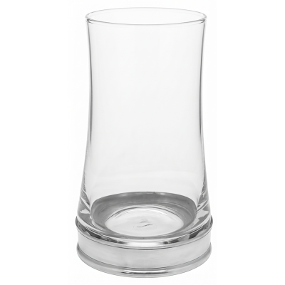 WATER GLASS_ALOHA w/PEWTER BASE