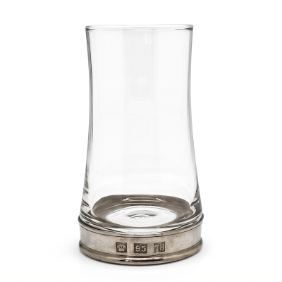 WATER GLASS_ALOHA w/PEWTER BASE