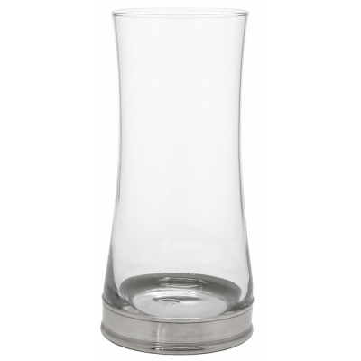 WATER GLASS_ALOHA w/PEWTER BASE