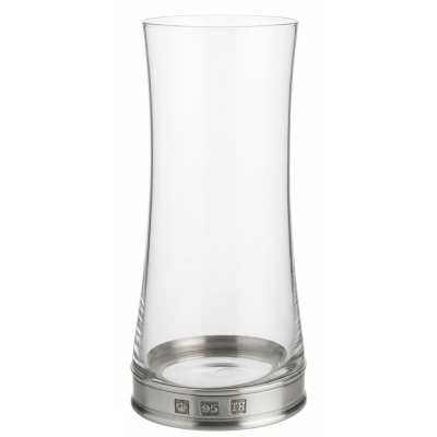 WATER GLASS_ALOHA w/PEWTER BASE