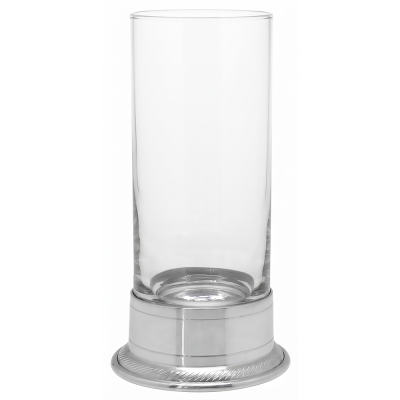 Water Hi Ball Glass w/ Pewter Base_Line