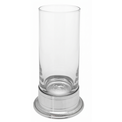 Water Hi Ball Glass w/ Pewter Base_Line