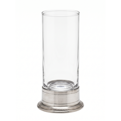 Water Hi Ball Glass w/ Pewter Base_Line