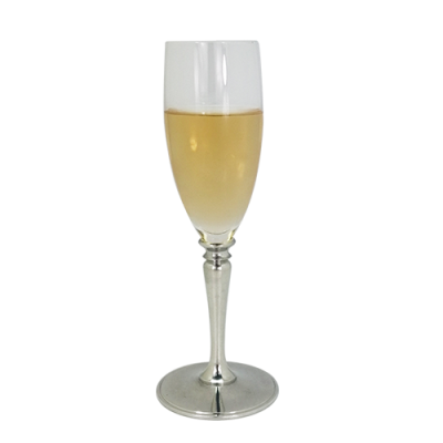 Wine Glass w/ Pewter Stem