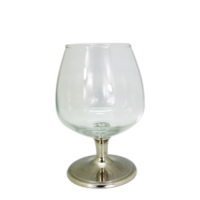 Brandy Glass w/ Pewter Stem