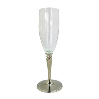 Wine Glass w/ Pewter Stem