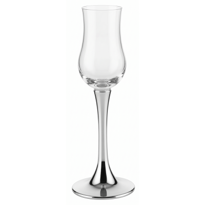 Tulip Glass Pewter Leg