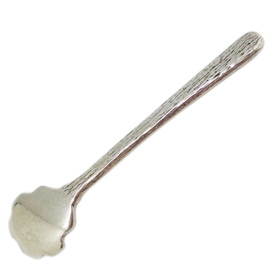 Honey Glass w/ Pewter BeeComb Lid and Spoon