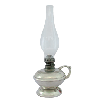 Pewter Oil Lamp