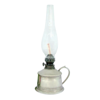 Pewter Oil Lamp