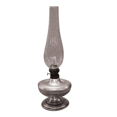 Pewter Oil Lamp