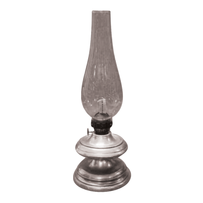 Pewter Oil Lamp