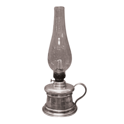 Pewter Oil Lamp