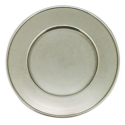 Porcelain Tea Coffee Cup 250 cc. & Saucer 16 cm / Pewter D-Ring House