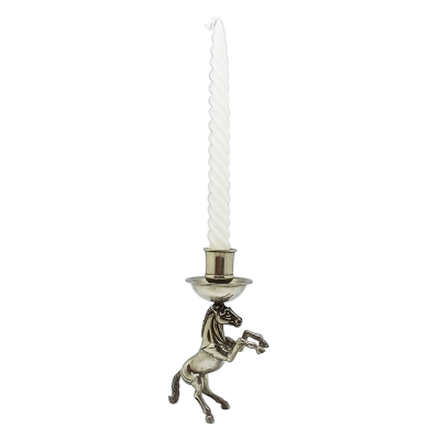 Pewter Candle Stick_Horse