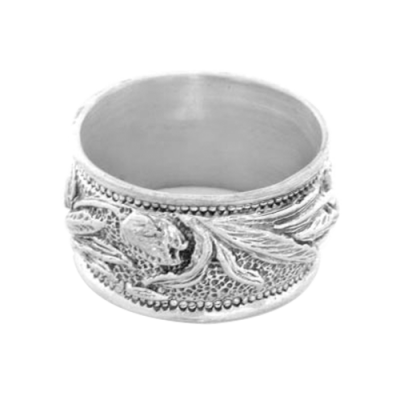 Pewter Napkin Ring_Tulip Flower