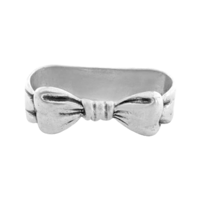 Pewter Napkin Ring_Bow Tie