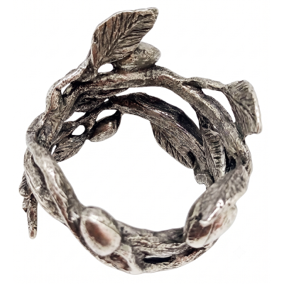 Pewter Napkin Ring_Olive Branch