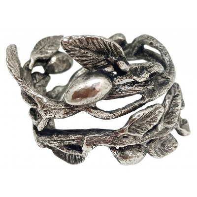 Pewter Napkin Ring_Olive Branch