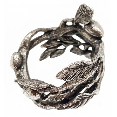 Pewter Napkin Ring_Olive Branch