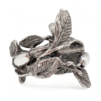 Pewter Napkin Ring_Olive Branch