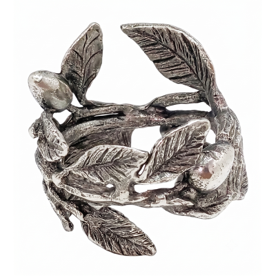 Pewter Napkin Ring_Olive Branch