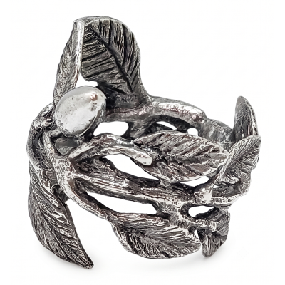 Pewter Napkin Ring_Olive Branch