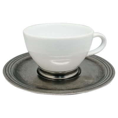 Tea Cup Pewter Décor