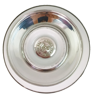 Porcelain Pasta Plate 26 cms. / Pewter Decorate(copy)(copy)