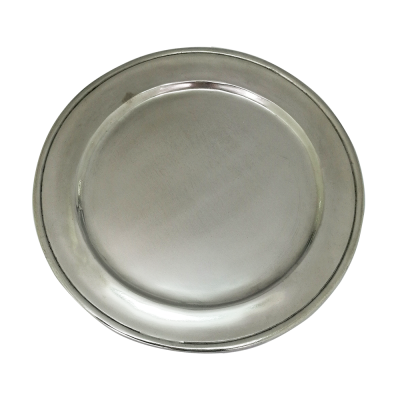 Pewter Round Plate 27 cms.