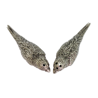 Pewter Salt & Pepper_English Pheasants