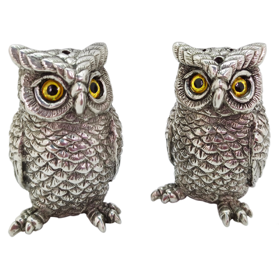 Pewter Salt & Pepper_Owl
