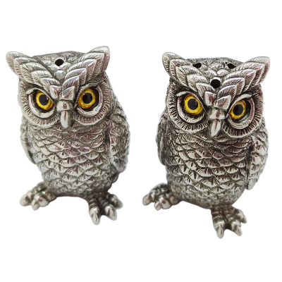 Pewter Salt & Pepper_Owl