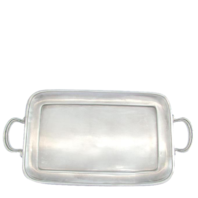 Pewter Rectangle Serving Tray 65 cms.