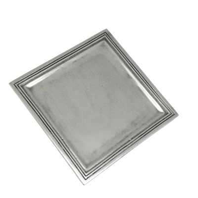 Pewter Square Tray 21 cms.