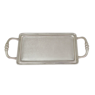 Pewter Rectangle Tray_Antique Finish