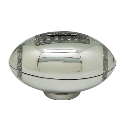 Pewter Rugby Shape Money Bank