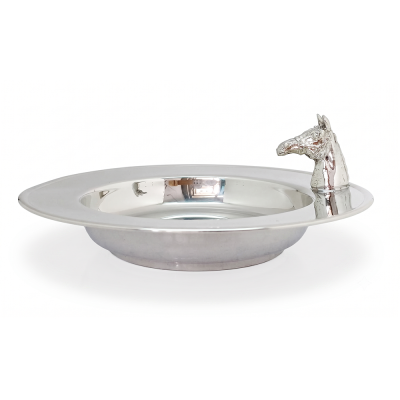 Pewter Deep Dish_Horse